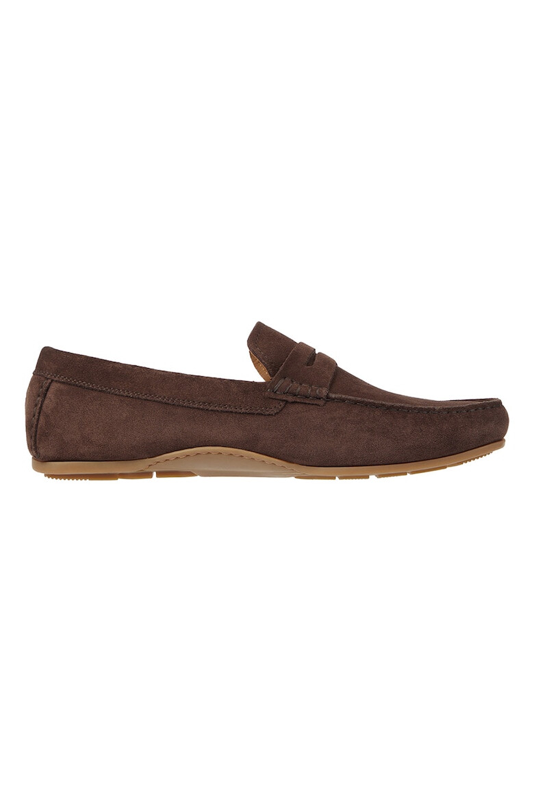 Tommy Hilfiger Pantofi loafer de piele intoarsa cu varf rotund - Pled.ro