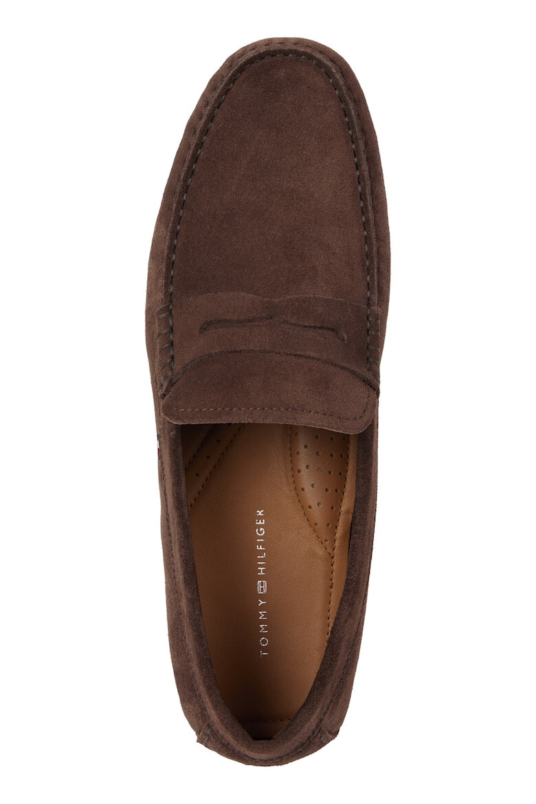 Tommy Hilfiger Pantofi loafer de piele intoarsa cu varf rotund - Pled.ro