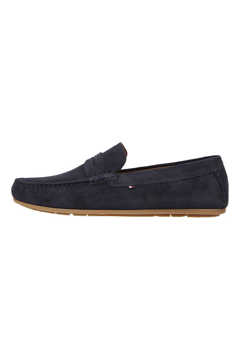 Tommy Hilfiger Pantofi loafer de piele intoarsa cu varf rotund - Pled.ro