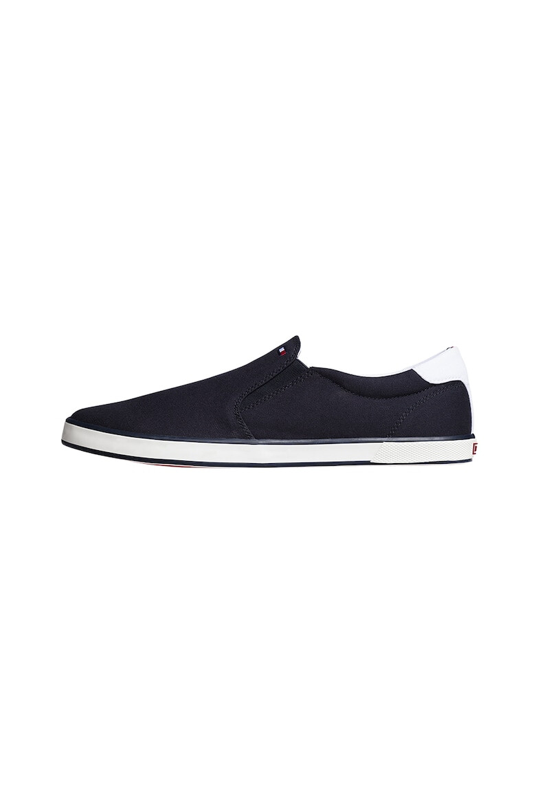 Tommy Hilfiger Pantofi sport barbati Iconic Vulcanized Sneakers Poliester Albastru - Pled.ro