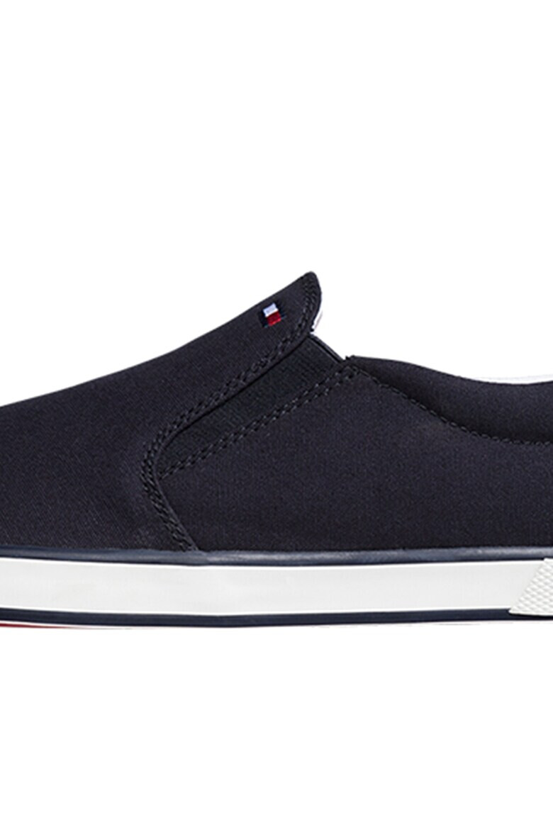 Tommy Hilfiger Pantofi sport barbati Iconic Vulcanized Sneakers Poliester Albastru - Pled.ro