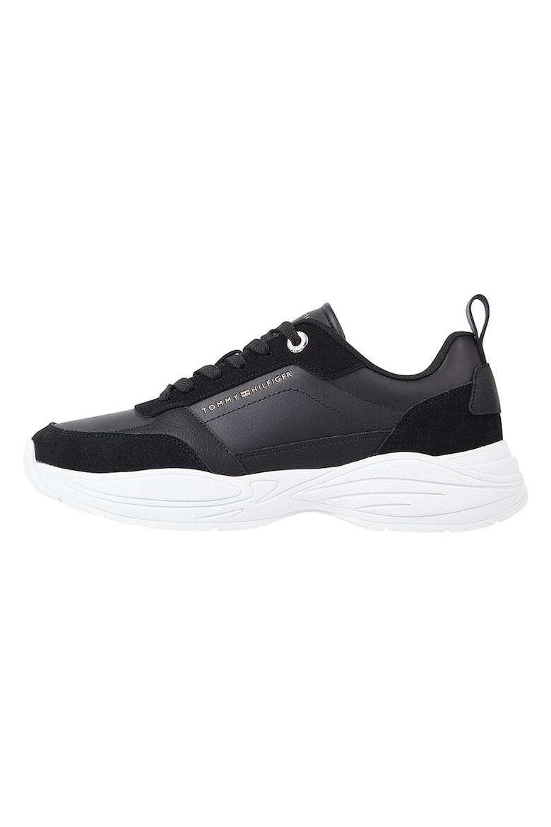 Tommy Hilfiger Pantofi sport cu insertii de piele intoarsa si piele - Pled.ro