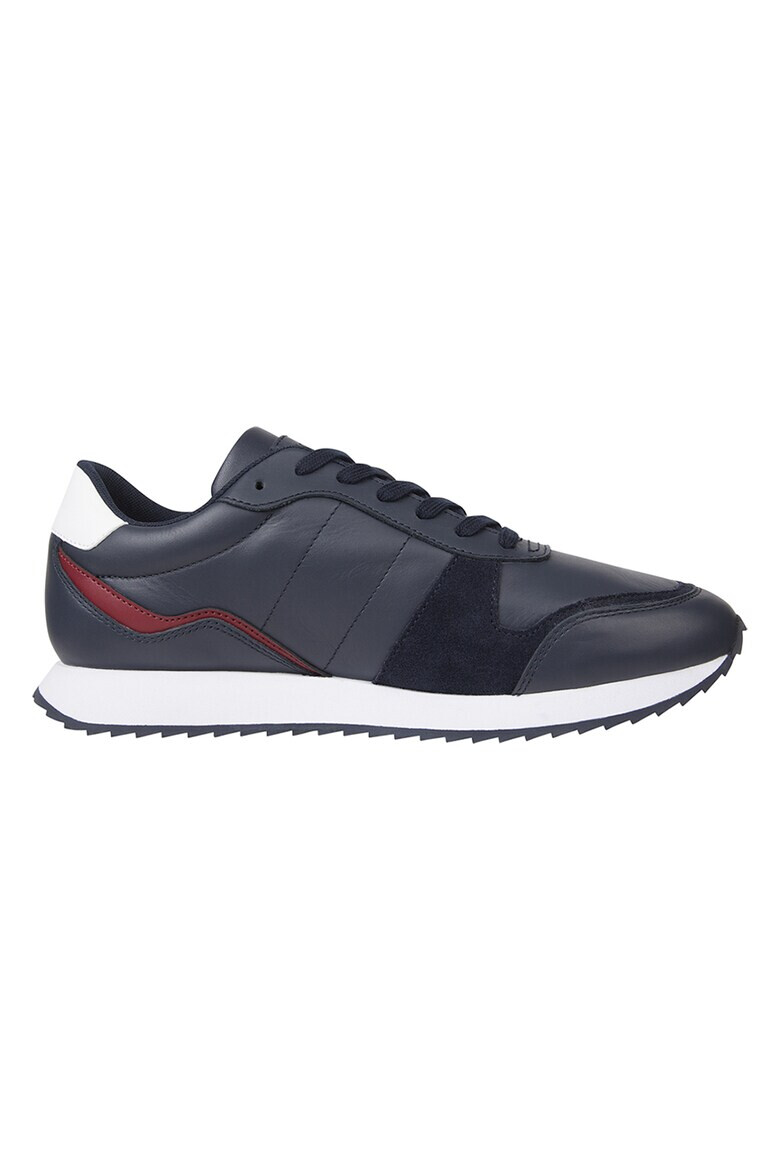 Tommy Hilfiger Pantofi sport cu insertii din piele si piele intoarsa - Pled.ro