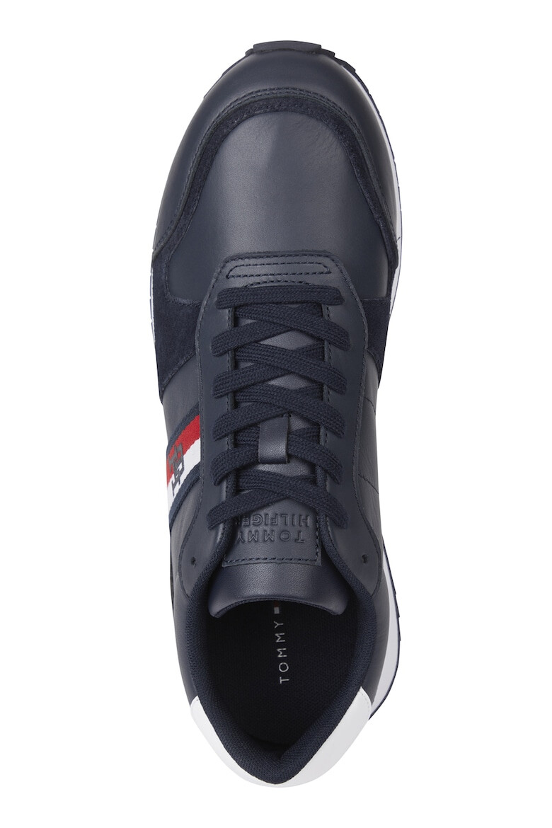 Tommy Hilfiger Pantofi sport cu insertii din piele si piele intoarsa - Pled.ro