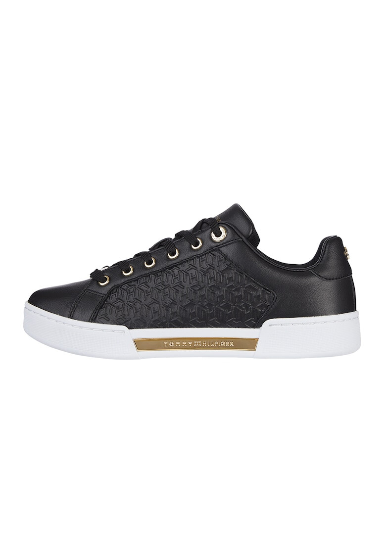 Tommy Hilfiger Pantofi sport de piele cu aspect texturat si model logo - Pled.ro