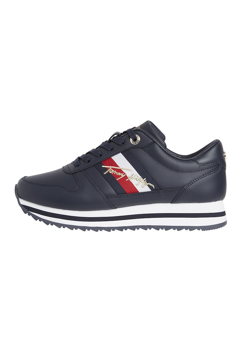 Tommy Hilfiger Pantofi sport de piele cu logo brodat - Pled.ro