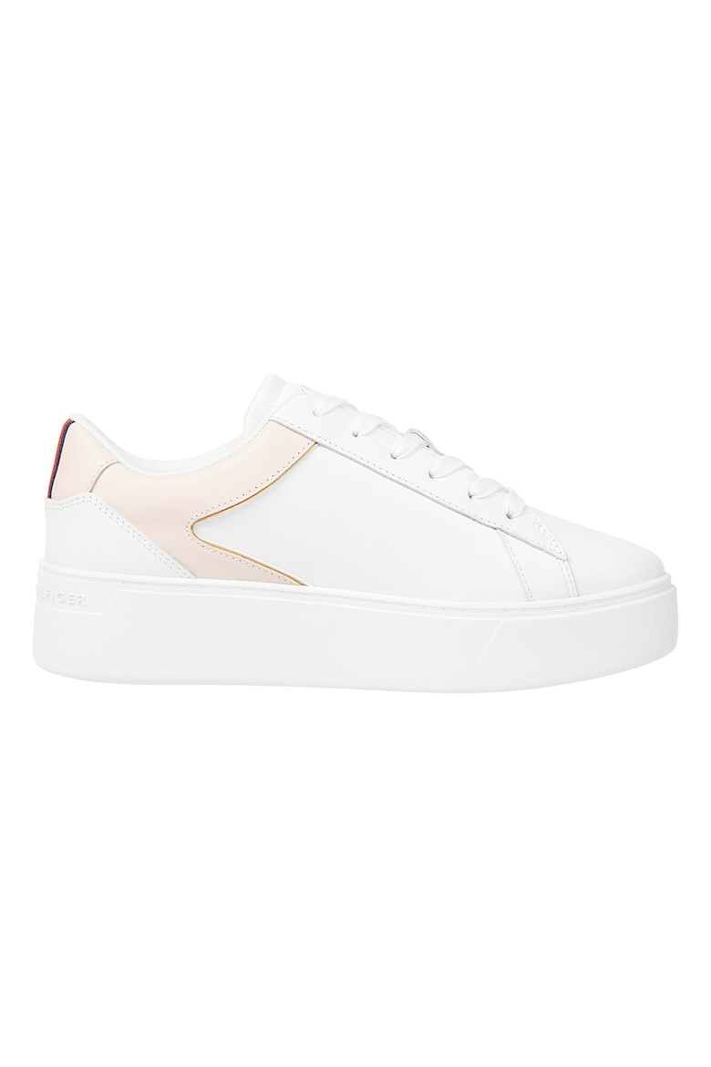 Tommy Hilfiger Pantofi sport de piele cu logo metalic - Pled.ro