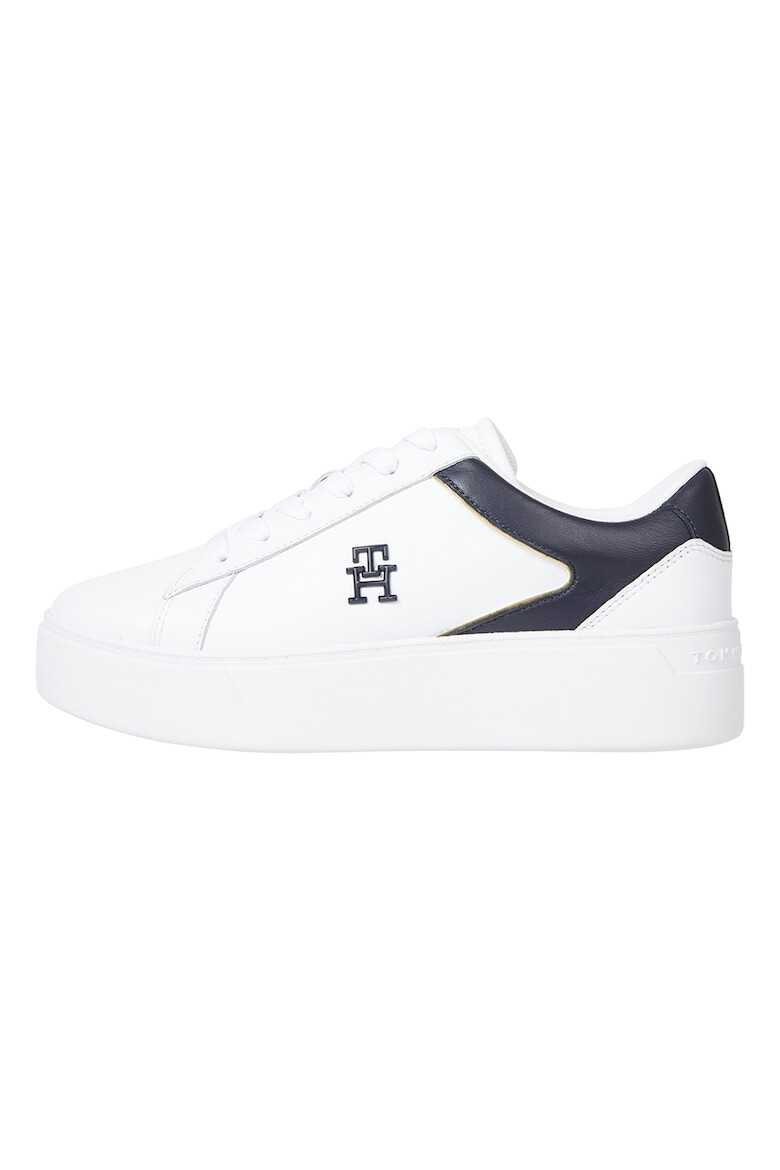 Tommy Hilfiger Pantofi sport de piele cu logo metalic - Pled.ro