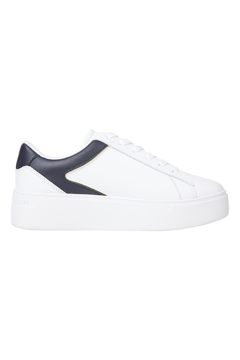 Tommy Hilfiger Pantofi sport de piele cu logo metalic - Pled.ro