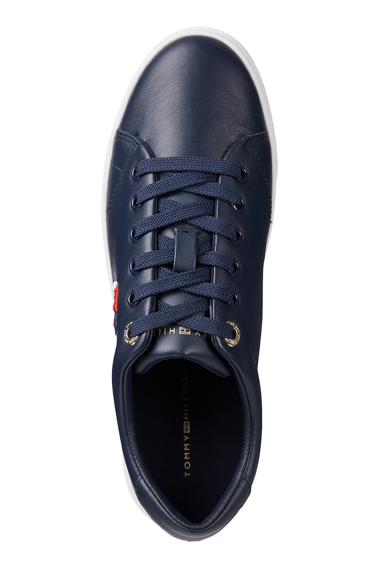 Tommy Hilfiger Pantofi sport de piele cu monograma brodata - Pled.ro