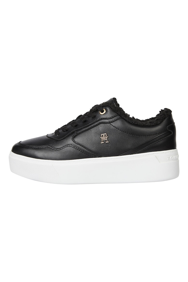 Tommy Hilfiger Pantofi sport de piele cu platforma si captuseala de blana - Pled.ro