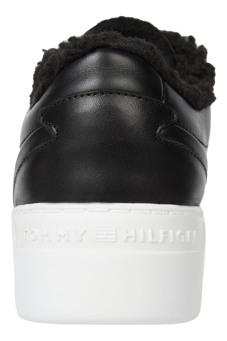 Tommy Hilfiger Pantofi sport de piele cu platforma si captuseala de blana - Pled.ro