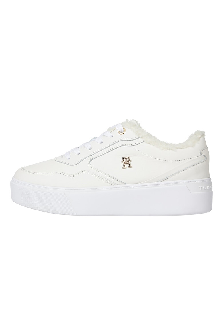 Tommy Hilfiger Pantofi sport de piele cu platforma si captuseala de blana - Pled.ro