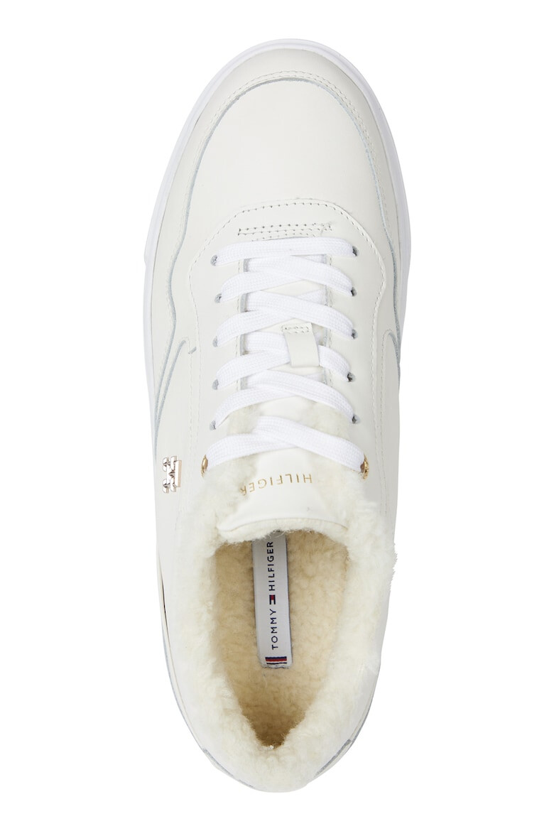 Tommy Hilfiger Pantofi sport de piele cu platforma si captuseala de blana - Pled.ro