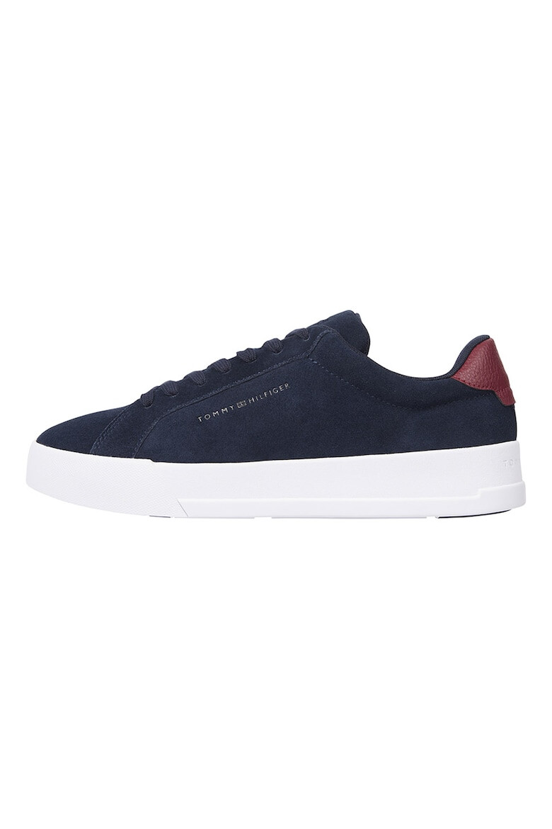 Tommy Hilfiger Pantofi sport de piele intoarsa si piele cu logo - Pled.ro