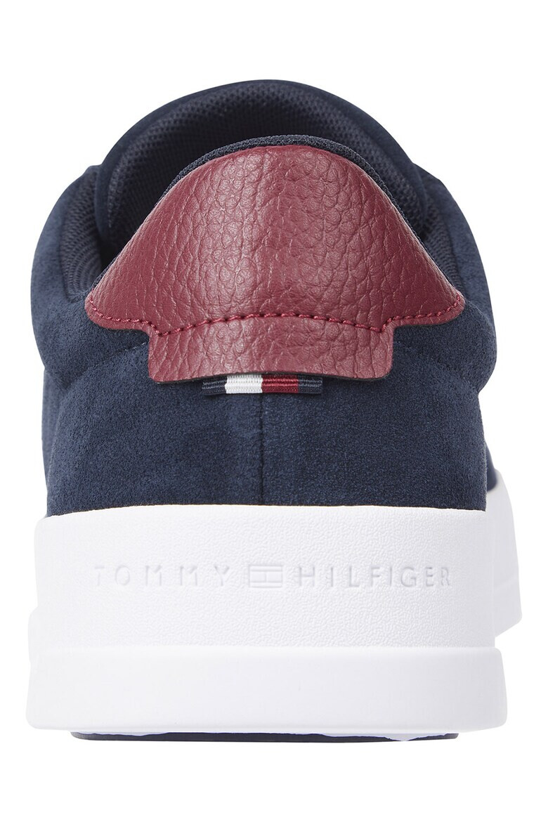 Tommy Hilfiger Pantofi sport de piele intoarsa si piele cu logo - Pled.ro