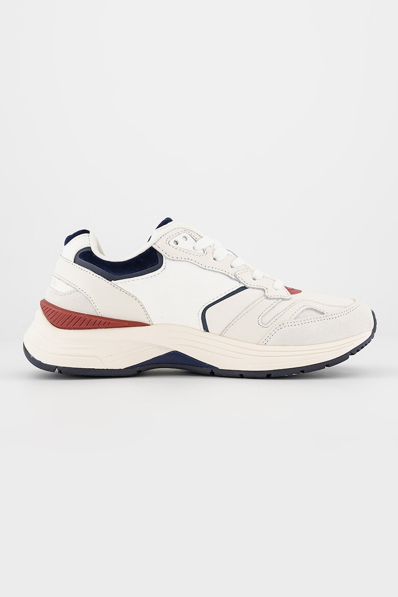 Tommy Hilfiger Pantofi sport de piele intoarsa si piele cu model colorblock - Pled.ro