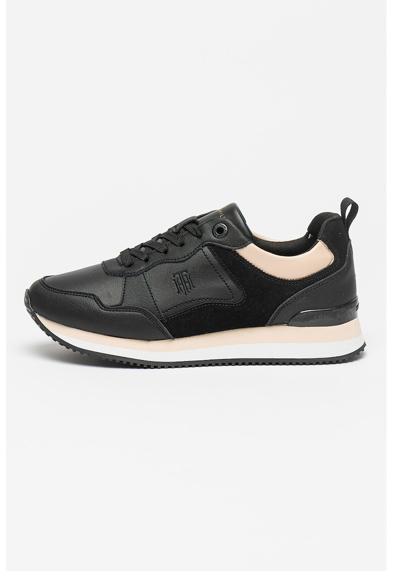 Tommy Hilfiger Pantofi sport de piele si piele ecologica cu monograma brodata Active - Pled.ro