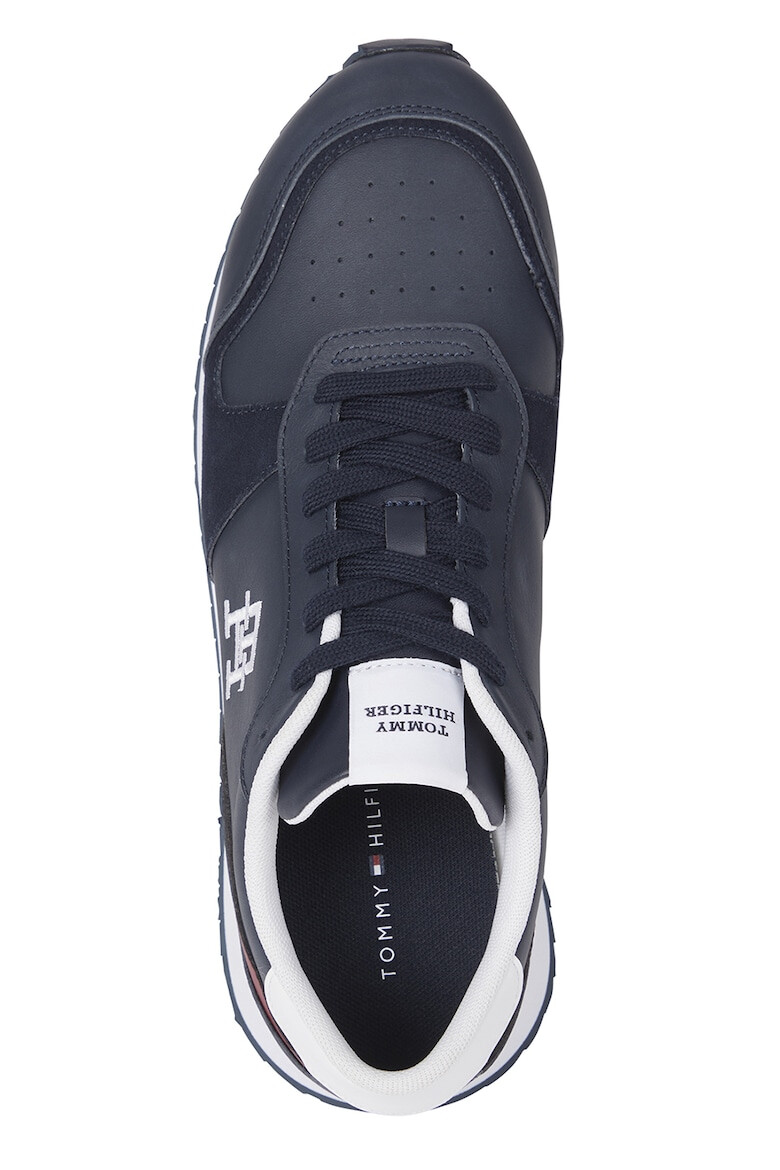 Tommy Hilfiger Pantofi sport de piele si piele intoarsa - Pled.ro