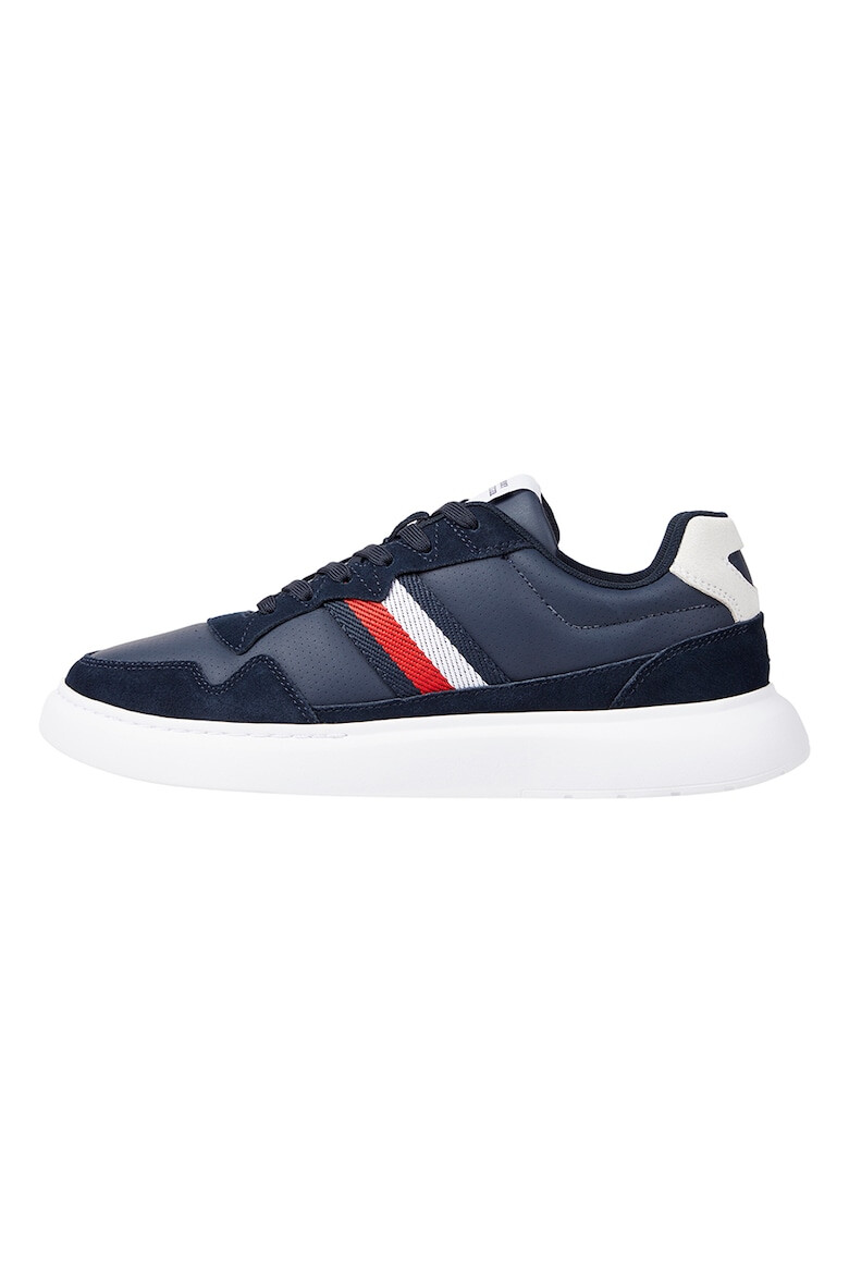 Tommy Hilfiger Pantofi sport de piele si piele intoarsa - Pled.ro