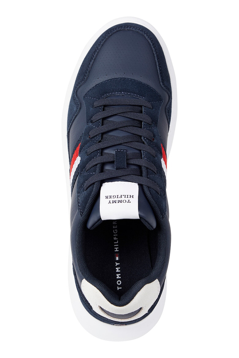 Tommy Hilfiger Pantofi sport de piele si piele intoarsa - Pled.ro