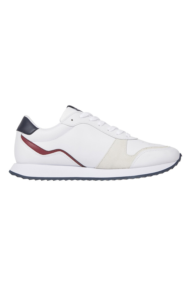 Tommy Hilfiger Pantofi sport de piele si piele intoarsa - Pled.ro