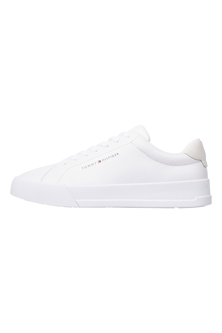 Tommy Hilfiger Pantofi sport de piele si piele intoarsa cu logo - Pled.ro