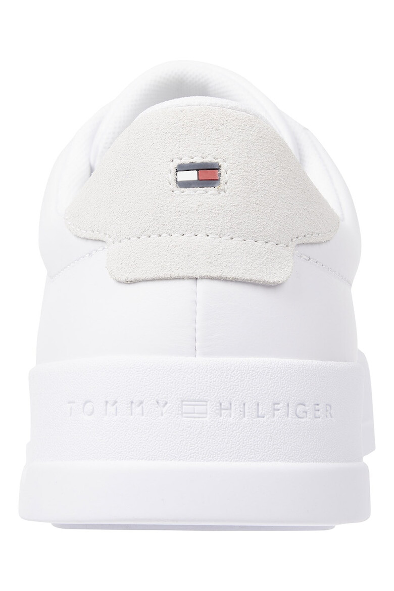 Tommy Hilfiger Pantofi sport de piele si piele intoarsa cu logo - Pled.ro