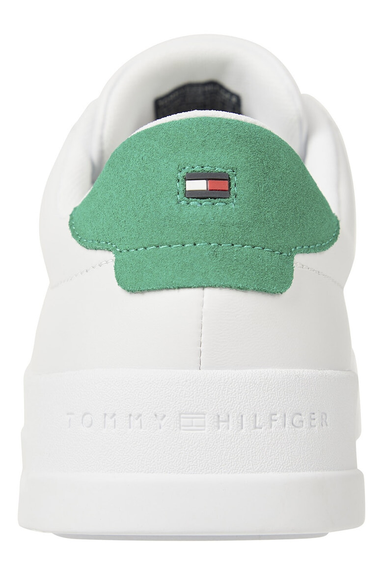 Tommy Hilfiger Pantofi sport de piele si piele intoarsa cu logo - Pled.ro