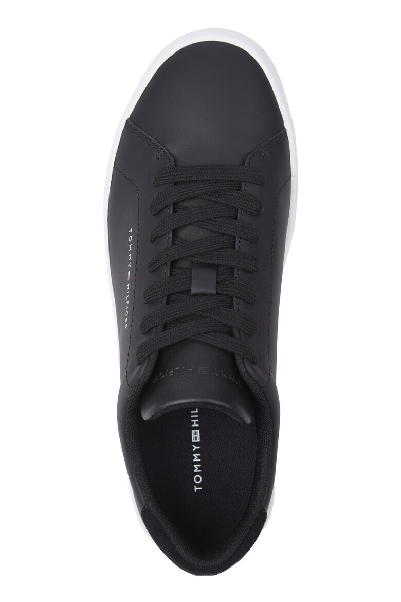 Tommy Hilfiger Pantofi sport de piele si piele intoarsa cu logo - Pled.ro