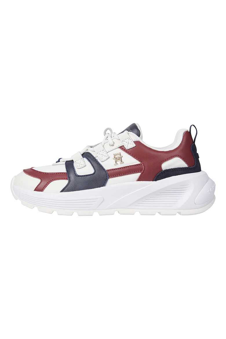 Tommy Hilfiger Pantofi sport de piele si piele intoarsa cu talpa masiva - Pled.ro