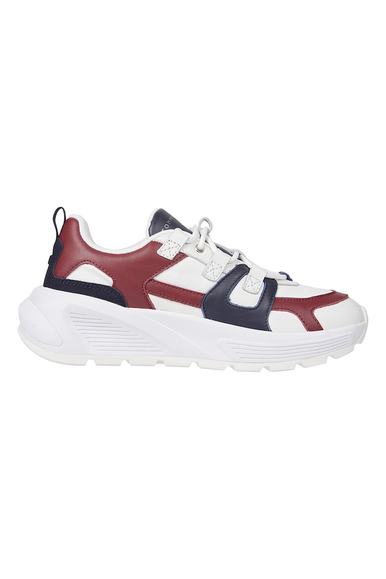 Tommy Hilfiger Pantofi sport de piele si piele intoarsa cu talpa masiva - Pled.ro