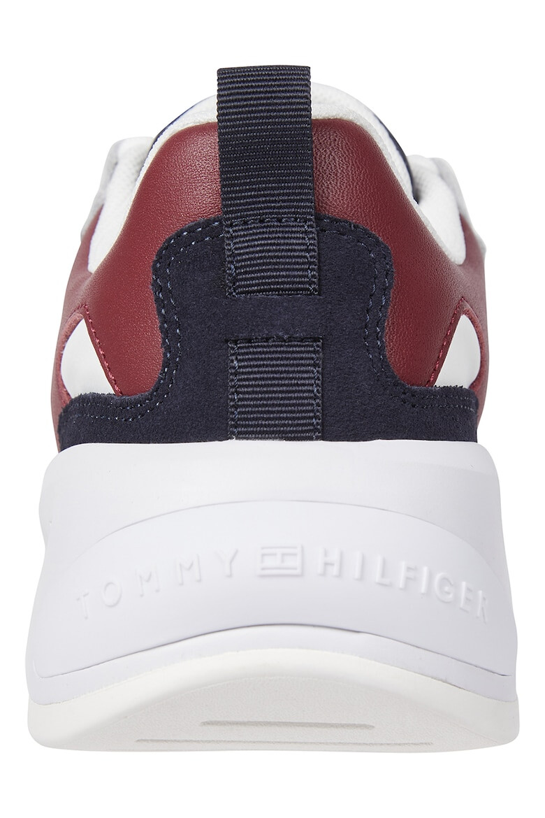 Tommy Hilfiger Pantofi sport de piele si piele intoarsa cu talpa masiva - Pled.ro