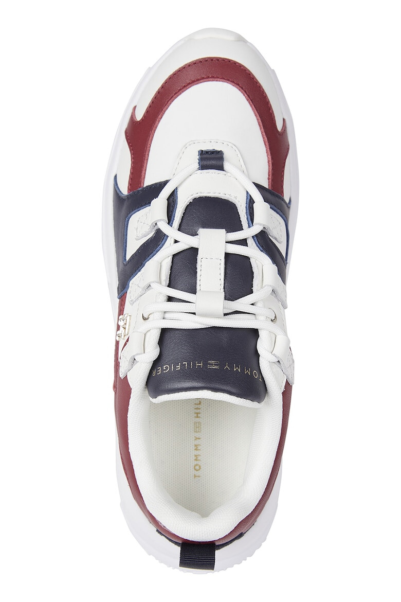 Tommy Hilfiger Pantofi sport de piele si piele intoarsa cu talpa masiva - Pled.ro