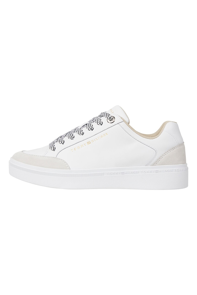 Tommy Hilfiger Pantofi sport din piele cu detalii logo - Pled.ro