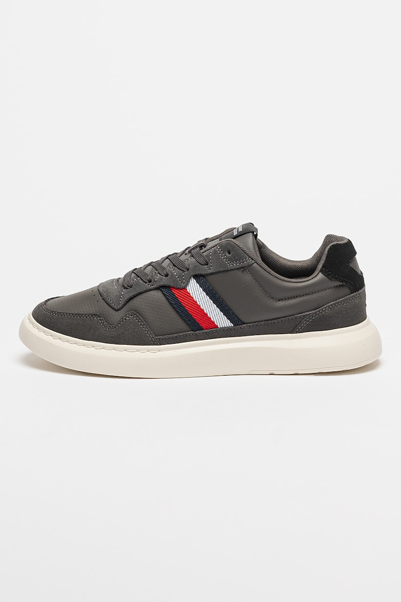 Tommy Hilfiger Pantofi sport din piele si material textil cu garnituri din piele intoarsa - Pled.ro