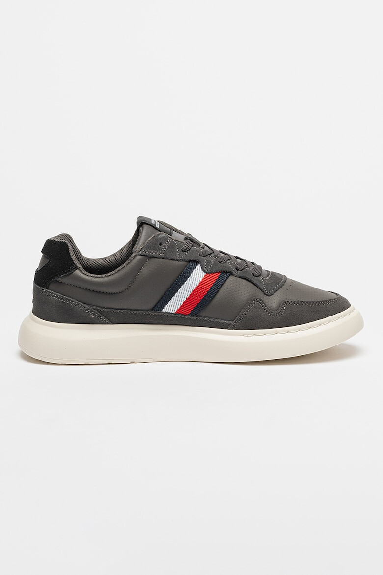 Tommy Hilfiger Pantofi sport din piele si material textil cu garnituri din piele intoarsa - Pled.ro