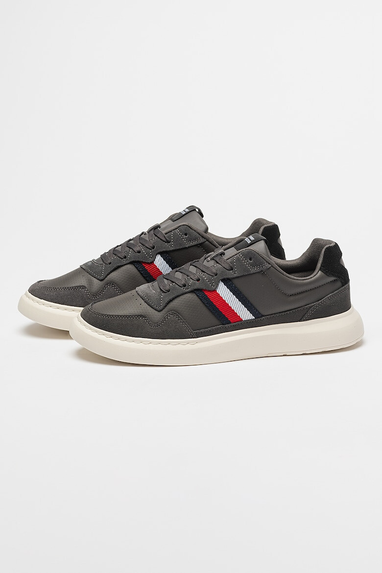 Tommy Hilfiger Pantofi sport din piele si material textil cu garnituri din piele intoarsa - Pled.ro