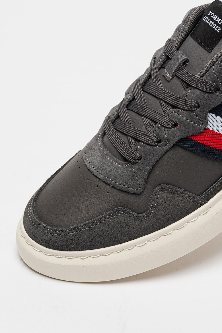 Tommy Hilfiger Pantofi sport din piele si material textil cu garnituri din piele intoarsa - Pled.ro