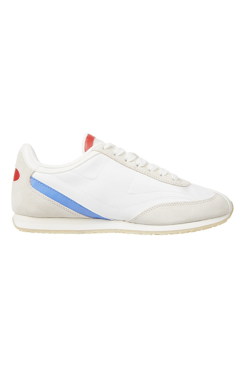 Tommy Hilfiger Pantofi sport din piele si piele intoarsa cu broderie logo - Pled.ro