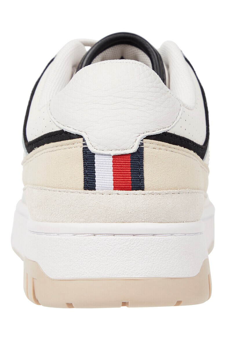 Tommy Hilfiger Pantofi sport din piele si piele intoarsa cu detaliu logo - Pled.ro