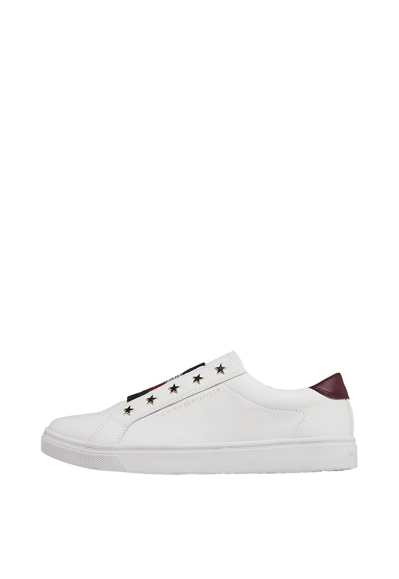 Tommy Hilfiger Pantofi sport slip-on cu insertii de piele - Pled.ro