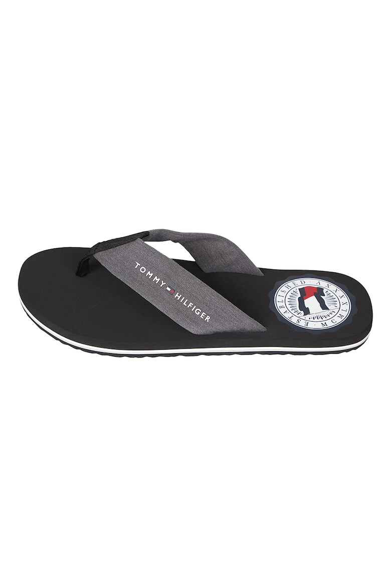 Tommy Hilfiger Papuci flip-flop cu bareta din chambray - Pled.ro