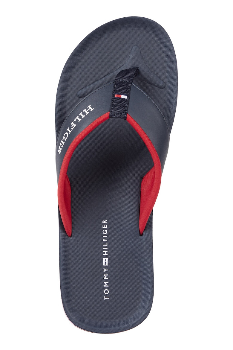 Tommy Hilfiger Papuci flip-flop de piele ecologica cu logo - Pled.ro