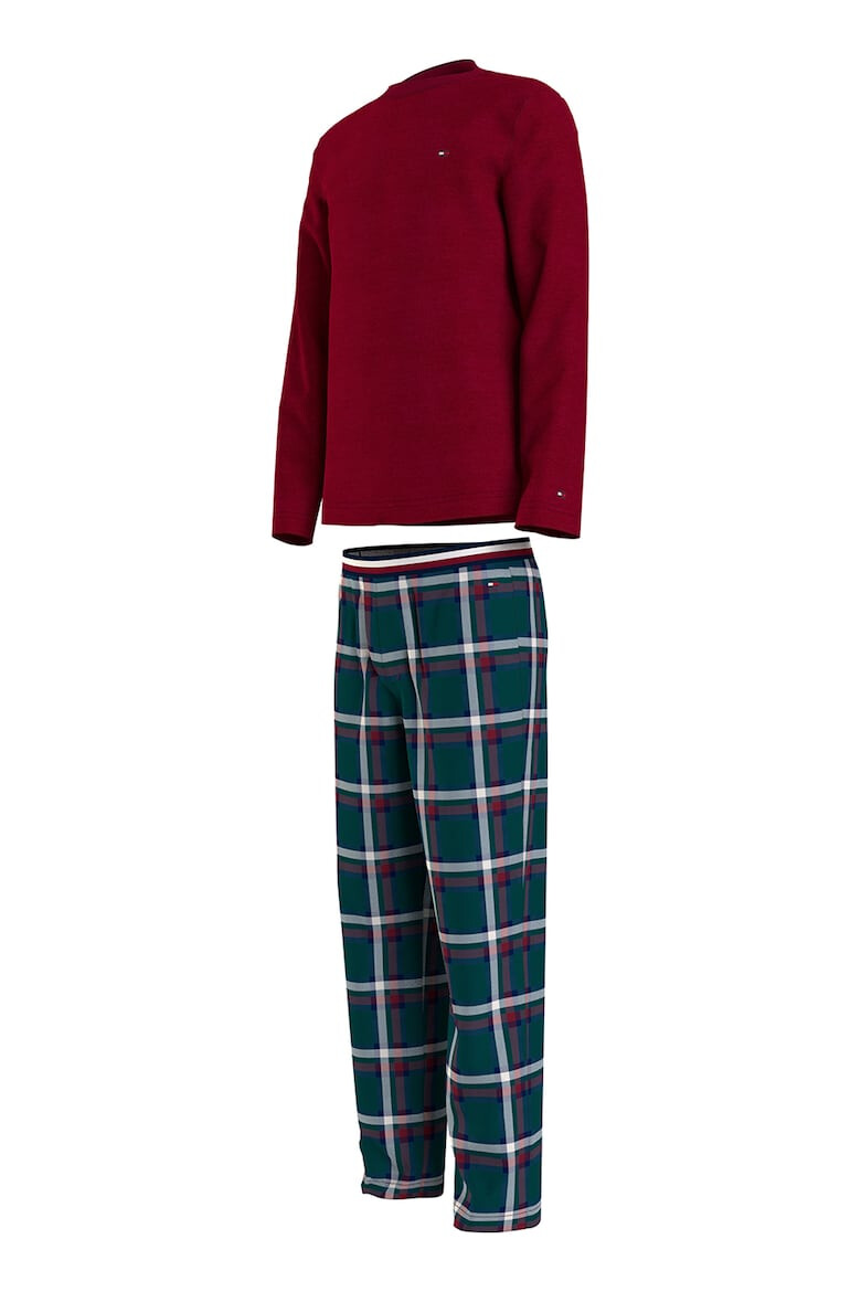 Tommy Hilfiger Pijama cu pantaloni lungi cu model in carouri - Pled.ro