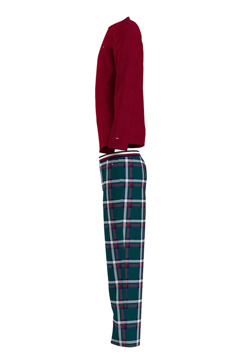 Tommy Hilfiger Pijama cu pantaloni lungi cu model in carouri - Pled.ro