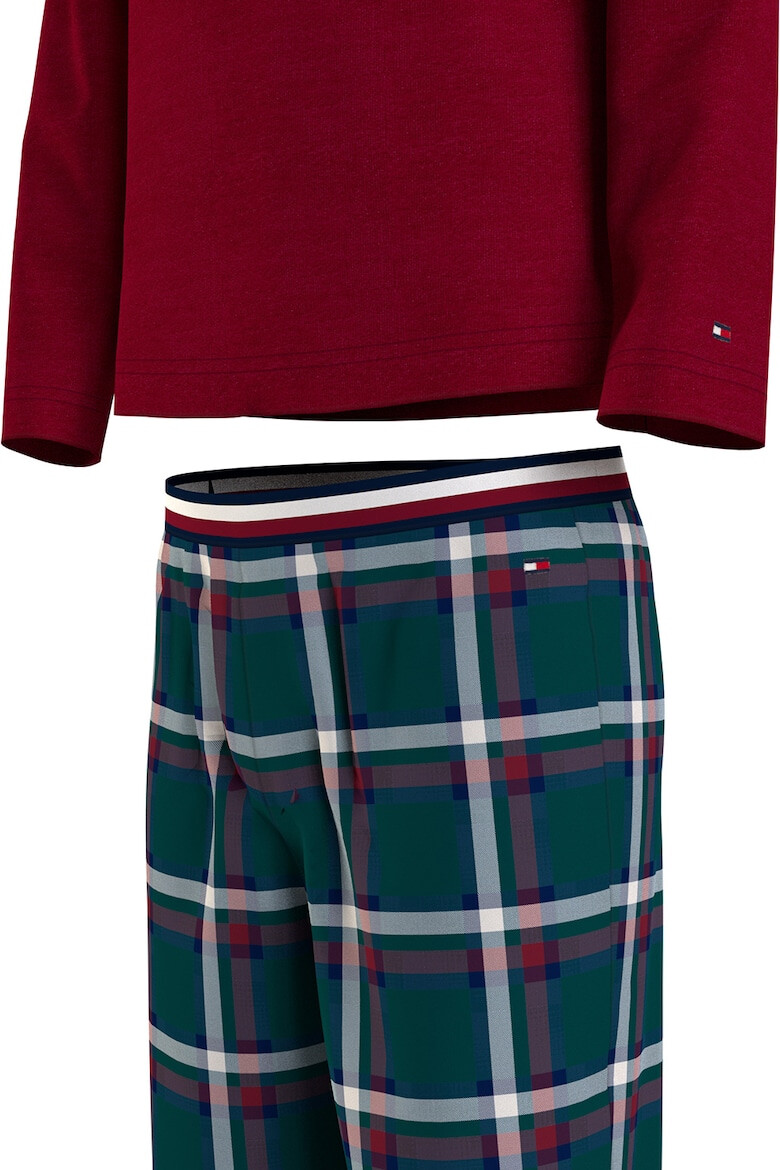 Tommy Hilfiger Pijama cu pantaloni lungi cu model in carouri - Pled.ro