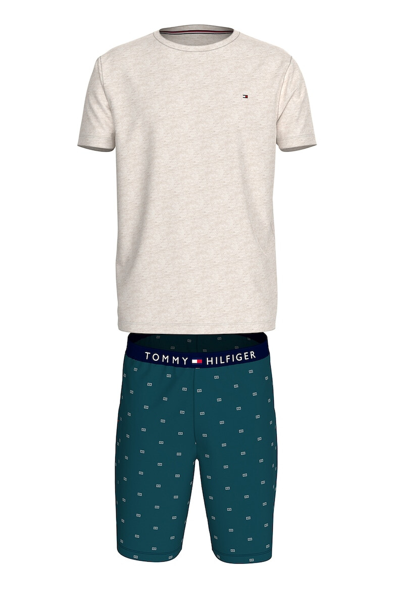 Tommy Hilfiger Pijama cu pantaloni scurti de bumbac organic - Pled.ro