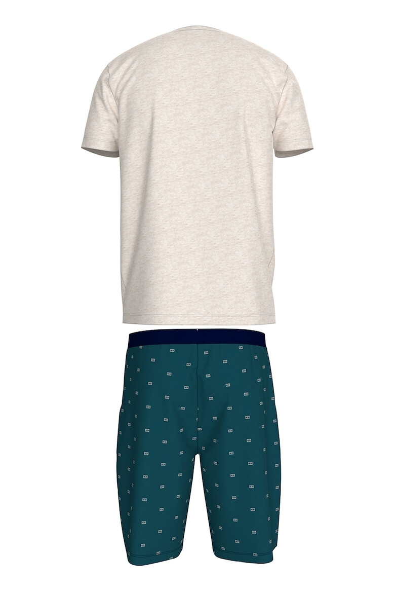 Tommy Hilfiger Pijama cu pantaloni scurti de bumbac organic - Pled.ro