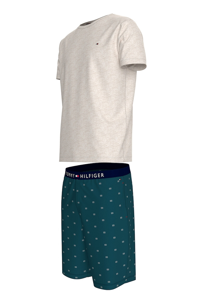 Tommy Hilfiger Pijama cu pantaloni scurti de bumbac organic - Pled.ro